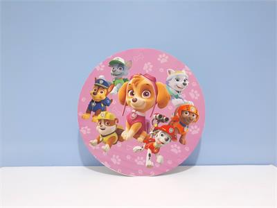 Painel Sublimado Redondo Personagens Patrulha Canina 60Cm - BB Festas Aluguel 