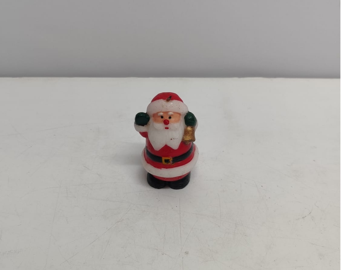 Vela Papai Noel Decorativa - BBFestasAluguel 