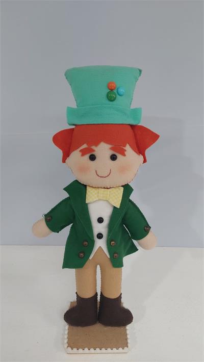 Feltro Chapeleiro Maluco (Alice No Pais das Maravilhas)  45Cm X 10Cm X 10Cm - BB Festas Aluguel 