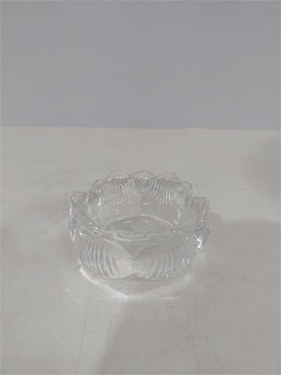 Castiçal Flor 1 Vela Vidro 4Cm X 7Cm - BB Festas Aluguel 