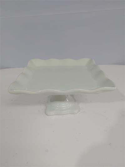 Porta Doce Quadrado Babado/M Verde Bebê 10Cm Alt X 20Cm Diametro - BB Festas Aluguel 