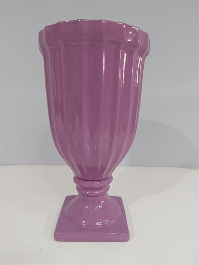 Vaso Taça Canelado G Lilás 31Cm X 17Cm - BB Festas Aluguel 