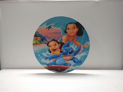 Painel Sublimado Redondo Lilo & Stitch 60Cm - BB Festas Aluguel 