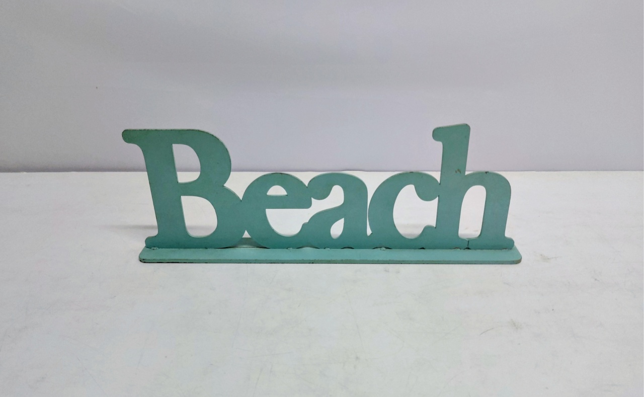 Totem Beach Azul Claro 13Cm Alt X 38Cm Larg  - BB Festas Aluguel 