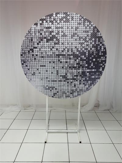 Painel Sublimado Redondo Globo Discoteca 1,30Cm - BB Festas Aluguel 