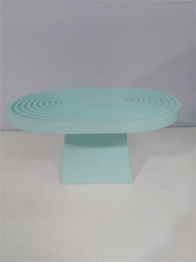 Porta Doce Espiral Alto Azul Claro Alt 14Cm X 30Cm X 20Cm - BB Festas Aluguel 