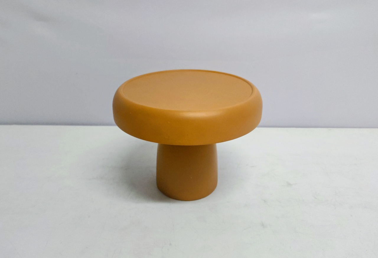 Porta Doce Congumelo/M Mostarda Fosco 17Cm Alt X 23Cm Diametro - BB Festas Aluguel 