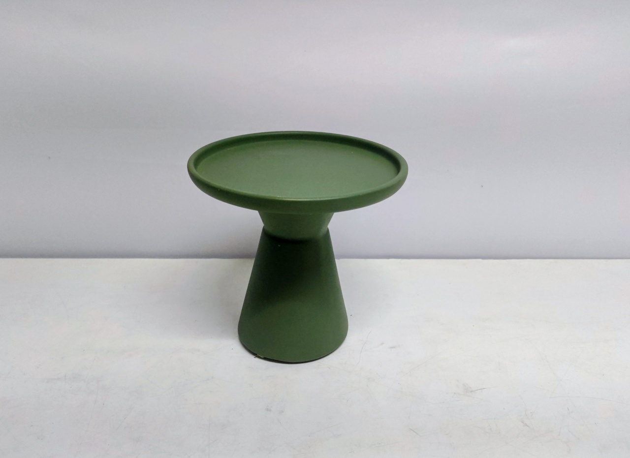 Porta Doce Cone Verde Eucalipto Fosco 18Cm Alt X 18Cm Diametro   - BB Festas Aluguel 