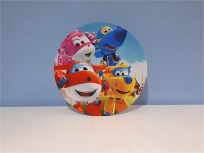Painel Sublimado Redondo Super Wings 60Cm - BB Festas Aluguel 