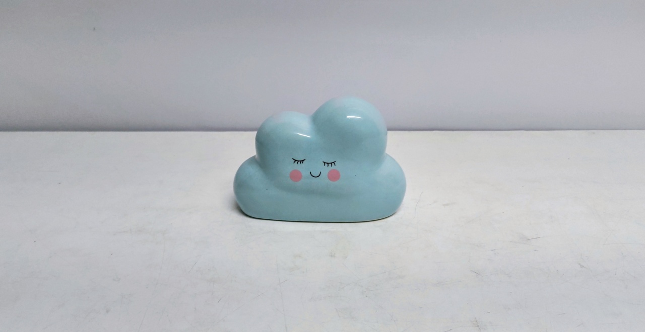 Nuvem Decorativa Azul Claro 11Cm Alt X 16Cm Larg X 7Cm Comp - BB Festas Aluguel 