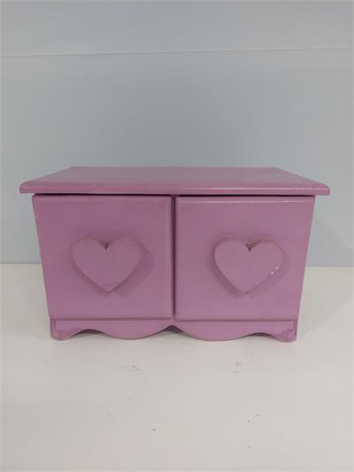Comoda de Mesa Com 2 Gavetas  Lilás Alt 16Cm X 25Cm X 16Cm - BB Festas Aluguel 