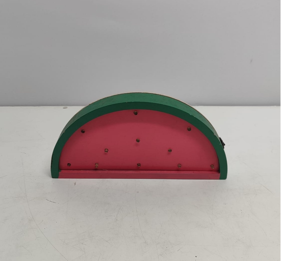 Melancia Mdf de Led 12Cm Alt X 25Cm Larg - BBFestasAluguel 