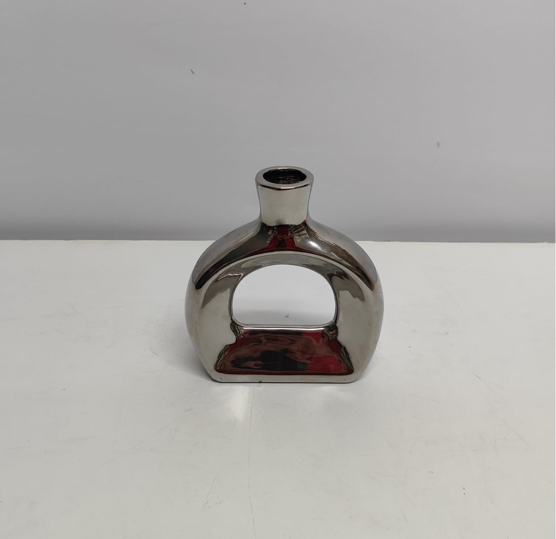 Vaso Vazado Prata  - BB Festas Aluguel 