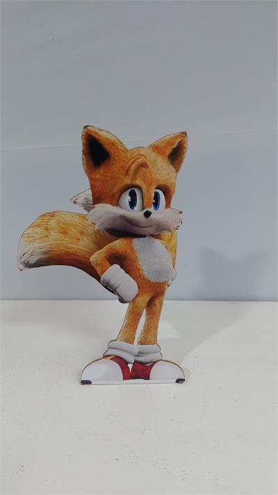Totem Miles Em Mdf (Sonic) 30Cm X 17Cm - BB Festas Aluguel 