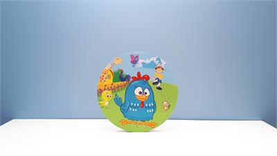 Painel Sublimado Redondo Turma Galinha Pintadinha 60Cm - BB Festas Aluguel 
