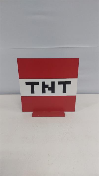 Totem Dinamite Em Mdf (Minecraft) 20Cm X 20Cm - BB Festas Aluguel 