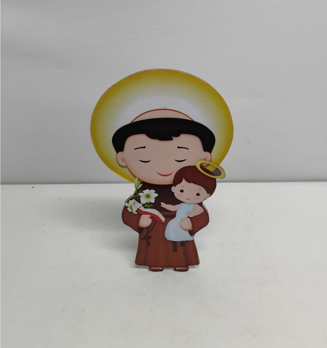 Totem Santo Padre 35Cm Alt X 20Cm Larg - BBFestasAluguel 
