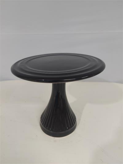 Porta Doce Médio Alto Preto 20Cm Alt X 23Cm Diametro - BB Festas Aluguel 