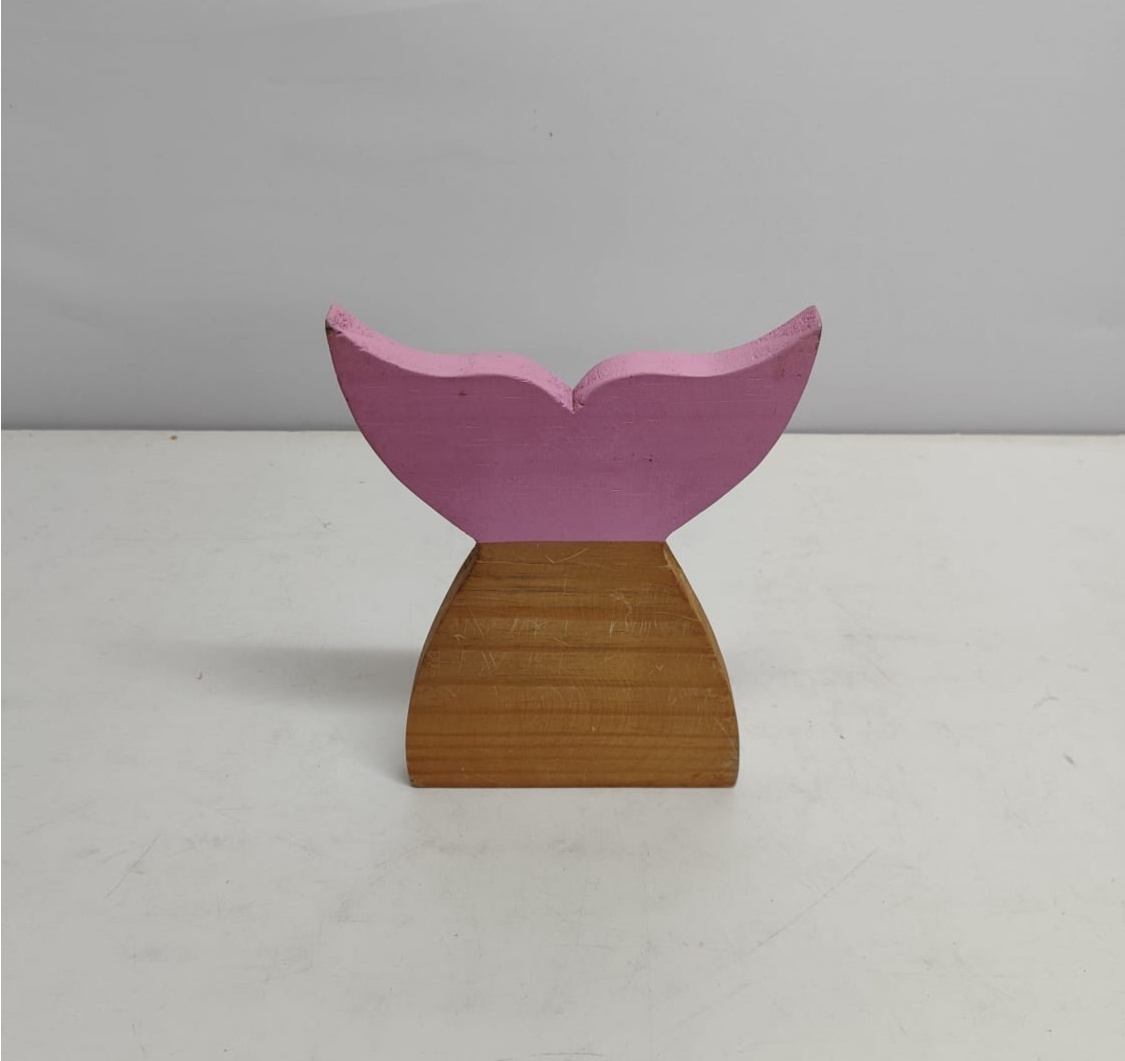 Calda de Sereia Mdf Rosa 25Cm X 20Cm - BBFestasAluguel 