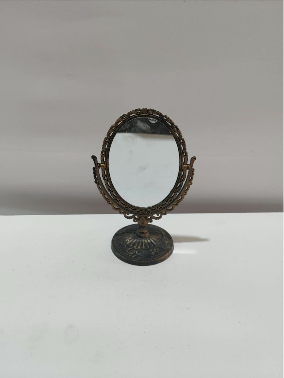 Espelho de Mesa Oval Vintage - BBFestasAluguel 