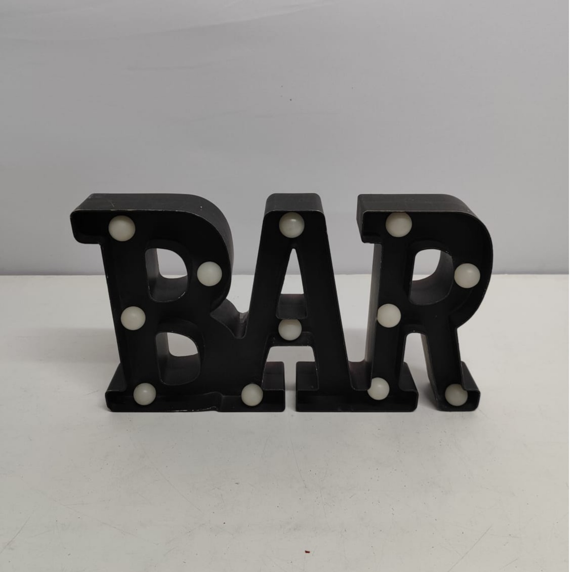 Letreiro Bar de Led Preto - BBFestasAluguel 