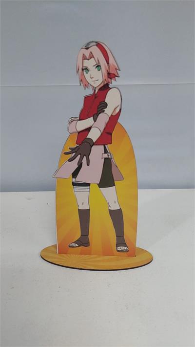 Totem Sakura Em Mdf (Naruto) 30Cm X 20Cm - BB Festas Aluguel 