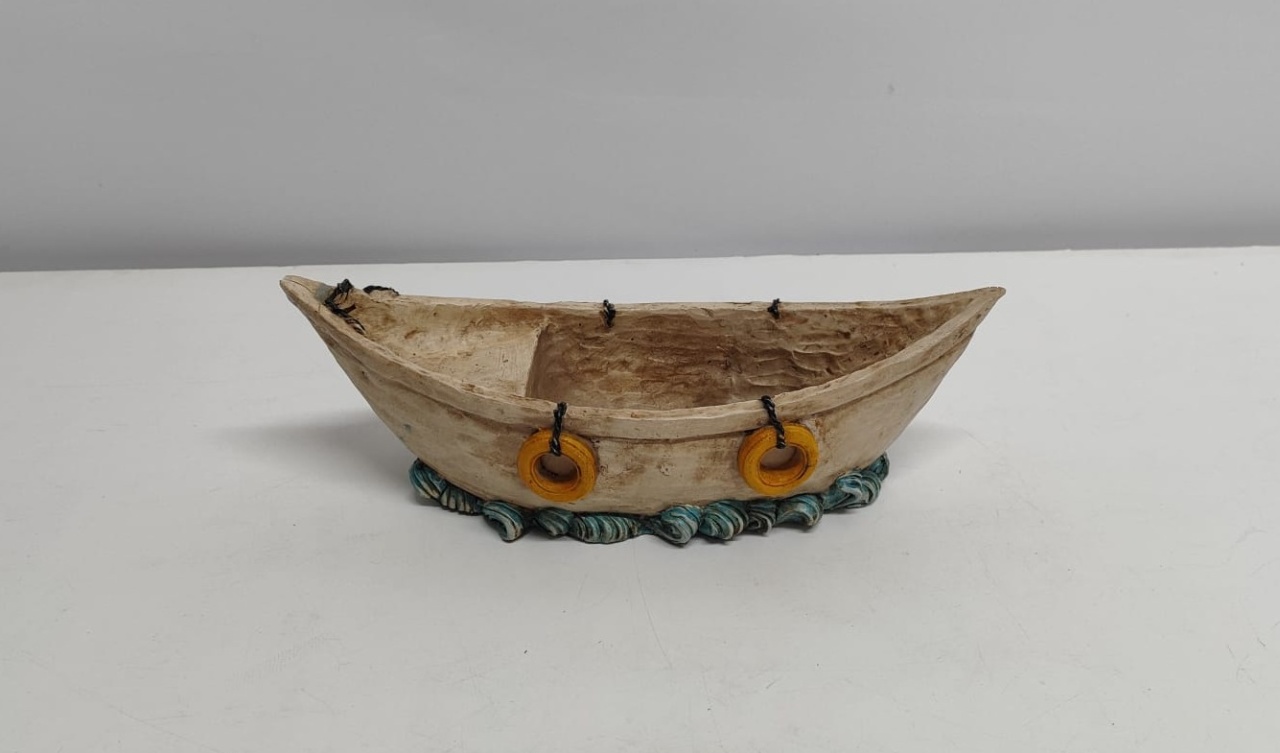 Barco de Louça Decorativo  - BB Festas Aluguel 
