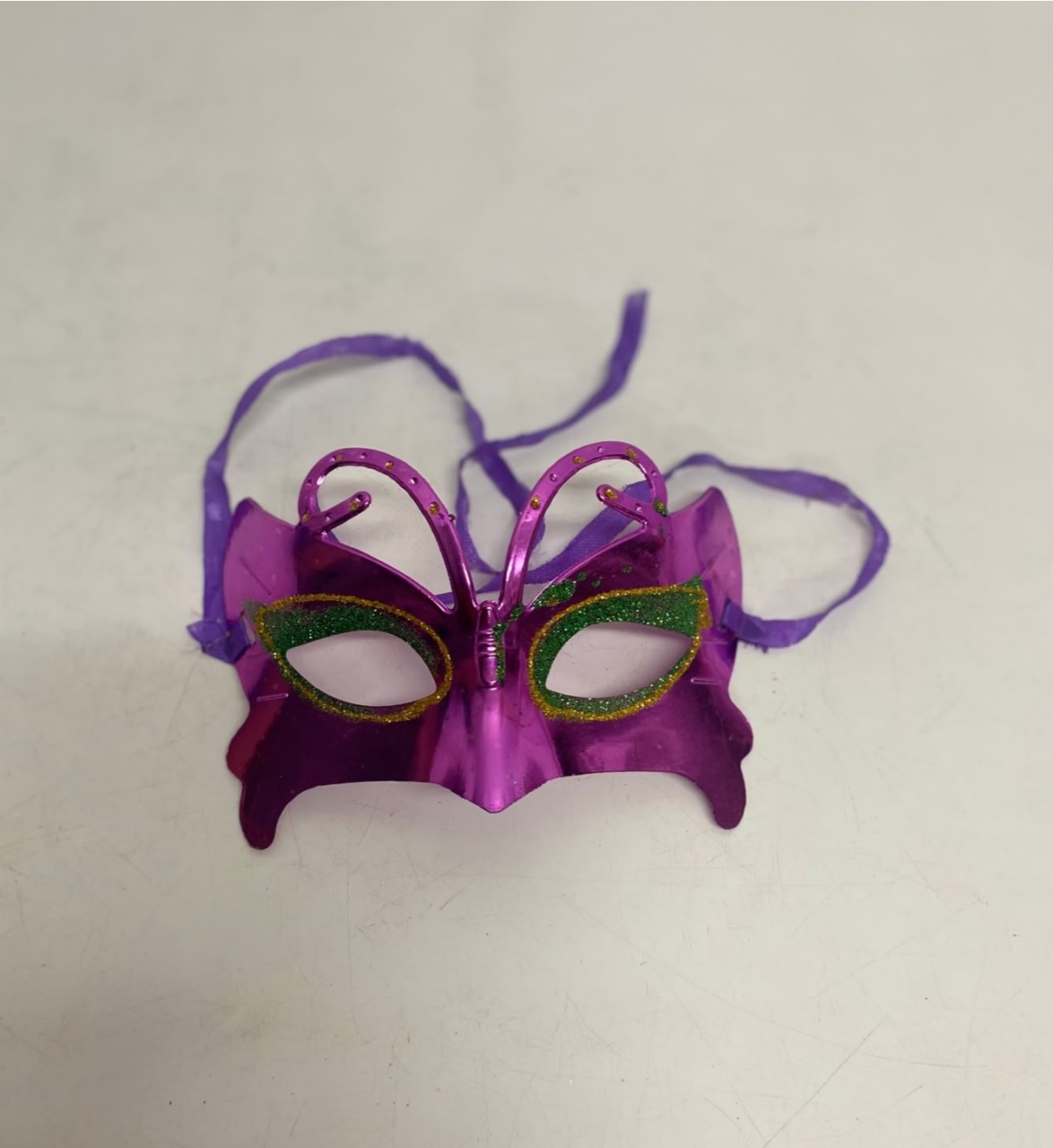 Máscara de Carnaval Veneziana Borboleta Pink - BBFestasAluguel 