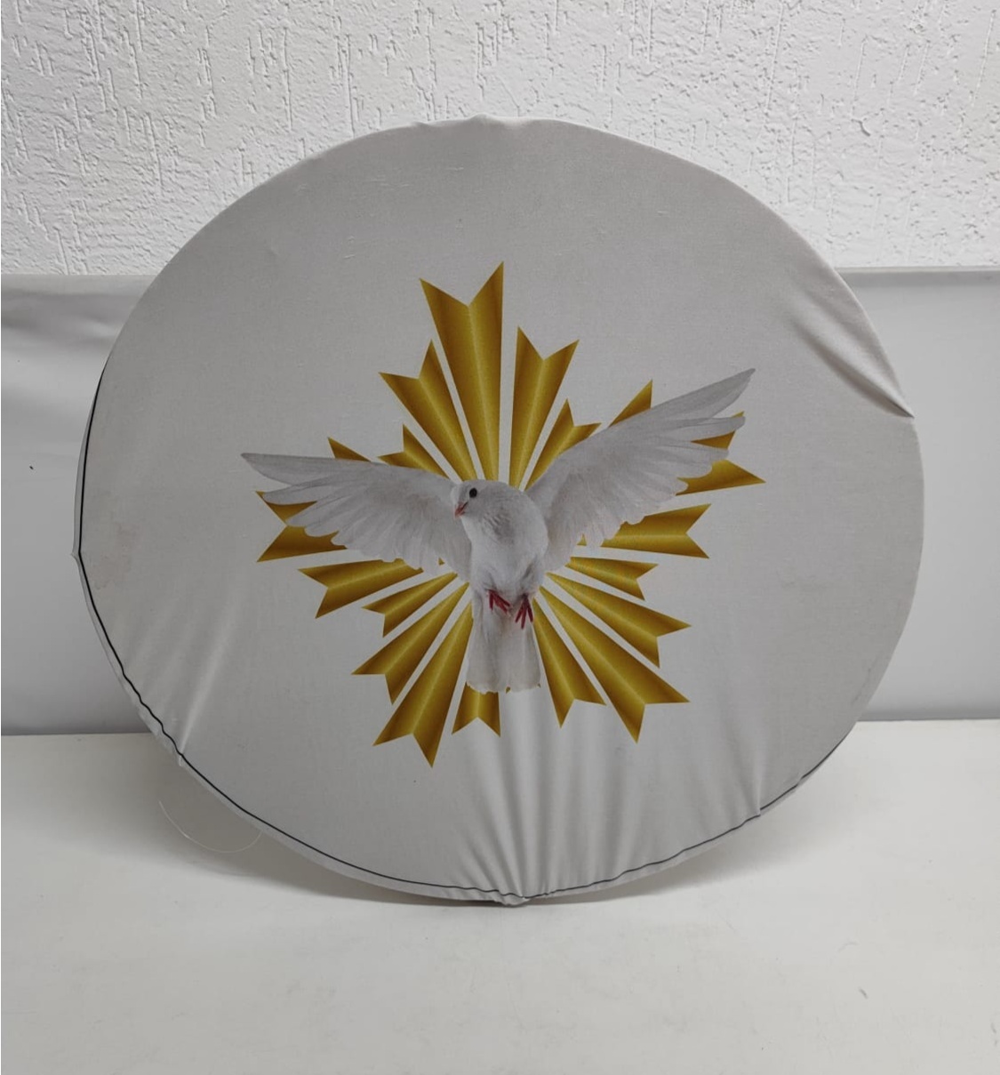 Painel Sublimado Redondo Eucaristia Divino 60Cm  - BB Festas Aluguel 