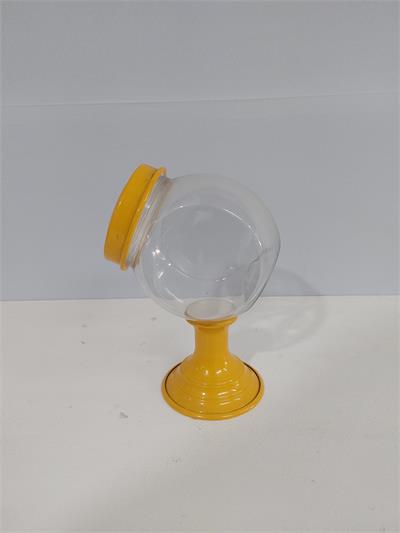 Bomboniere Plástico Com Metal Amarelo 23Cm X 9Cm - BB Festas Aluguel 