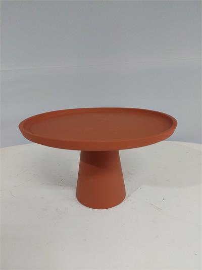 Porta Doce Fosco Cogumelo G Terracota 18Cm X 30Cm - BB Festas Aluguel 
