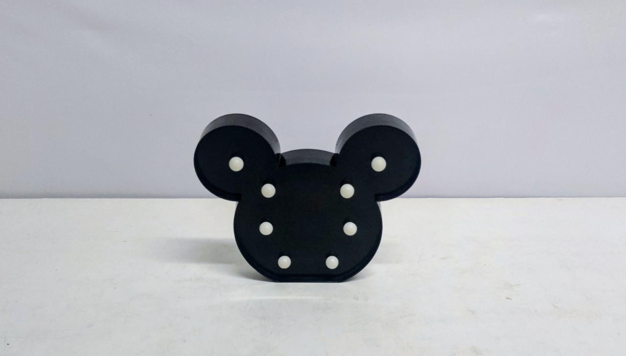 Luminária de Led Mickey 18Cm Alt X 21Cm Larg - BB Festas Aluguel 