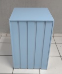 Cubo M Ripado/Poá Azul Claro 70Cm Alt X 45Cm X 45Cm  - imagem 1