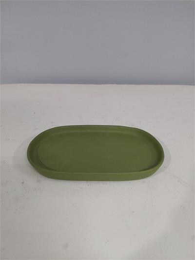 Bandeja Fosca Oval Verde Menta Alt2Cm 12Cm X 20Cm - BB Festas Aluguel 