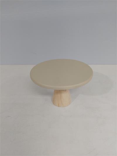 Porta Doce Mdf Liso Baixo Pé Pino Bege 13Cm X 20Cm - BB Festas Aluguel 