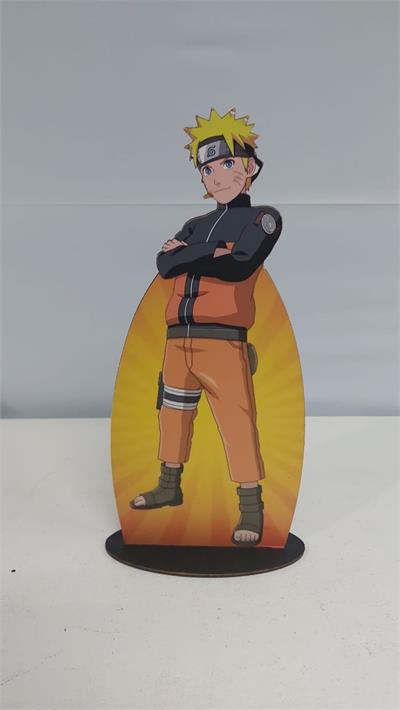 Totem Naruto Braço Cruzado Em Mdf 30Cm X 20Cm - BB Festas Aluguel 