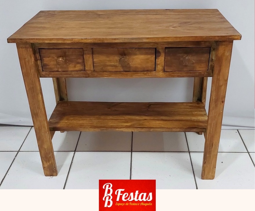 Cômoda Rústica 80Cm Alt. X 1M Larg. X 50Cm Comp. - BB Festas Aluguel 