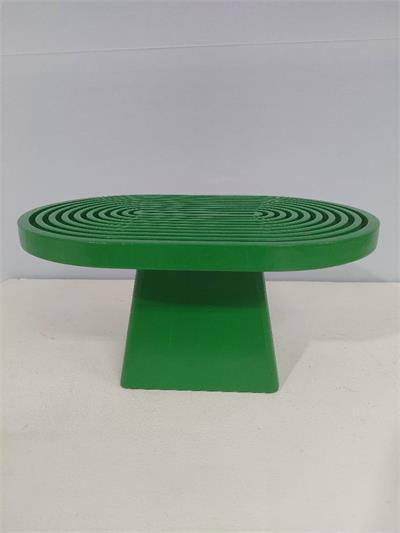 Porta Doce Espiral Alto Verde Alt 14Cm X 30Cm X 20Cm - BB Festas Aluguel 