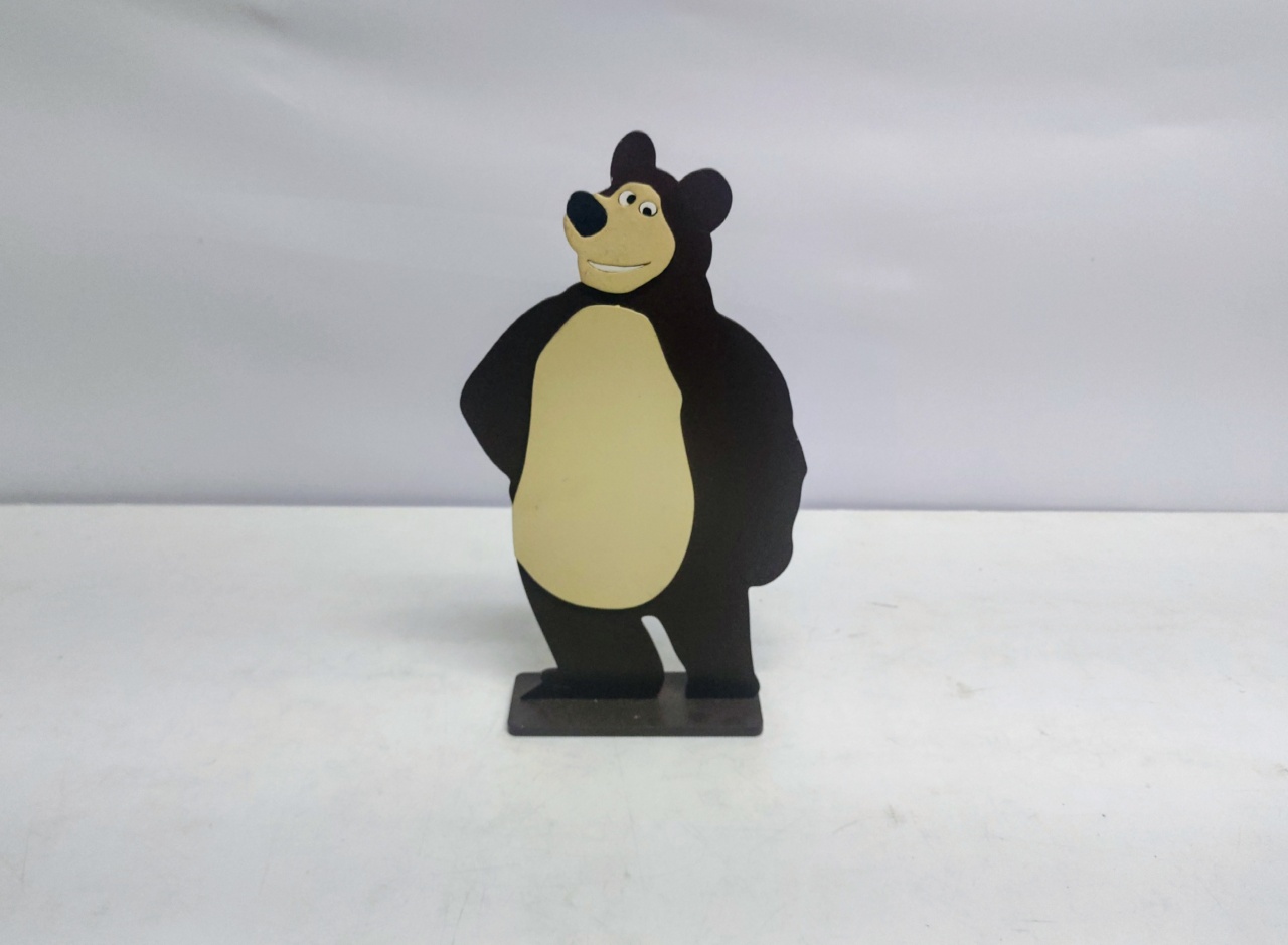 Totem Urso 31Cm Alt X 14Cm Larg  - BB Festas Aluguel 