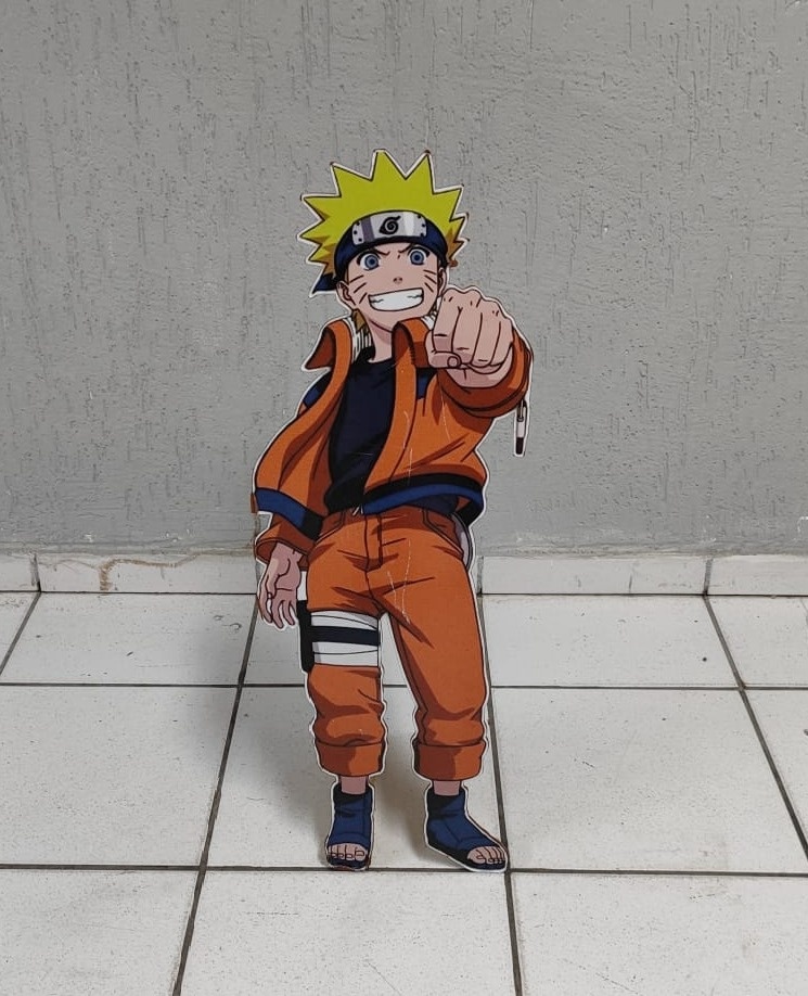 Totem de Chão Naruto 80Cm X 30Cm  - BB Festas Aluguel 