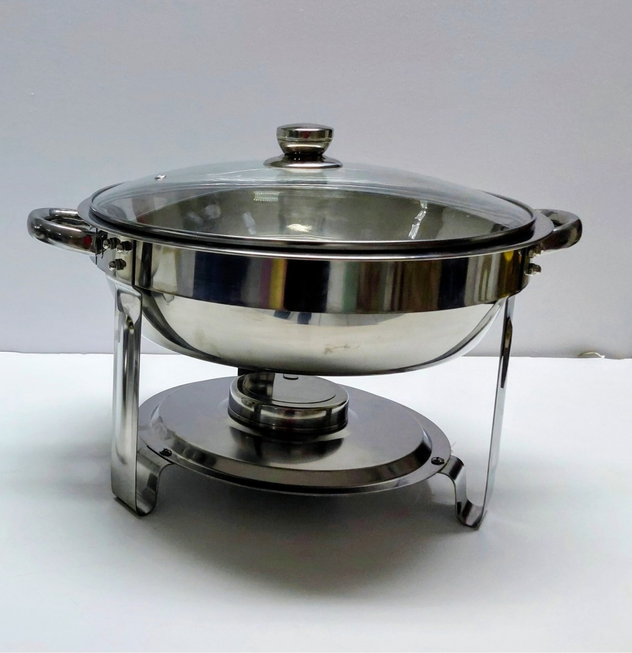 Richô Redondo Inox Banho Maria 5L  - BB Festas Aluguel 