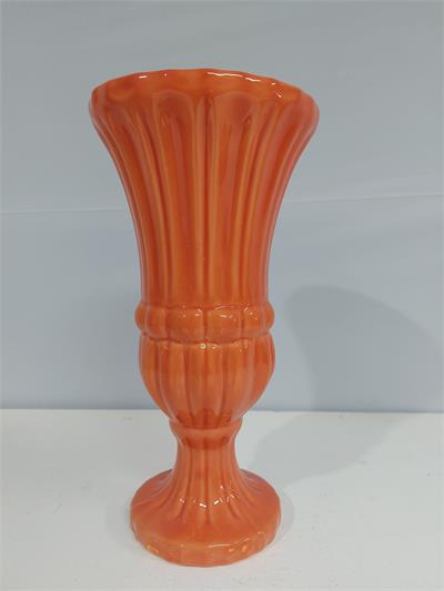 Vaso Tulipa Trabalhado M Laranja 28Cm X 14Cm - BB Festas Aluguel 