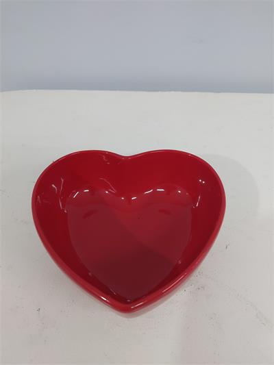 Bandeja Fundo Coração Vermelho 7Cm Alt 16Cm Larg X 18Cm Comp - BB Festas Aluguel 