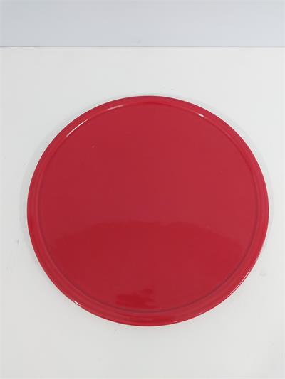 Prato Liso Para Suporte Boleira/ M Vermelho 30Cm - BB Festas Aluguel 