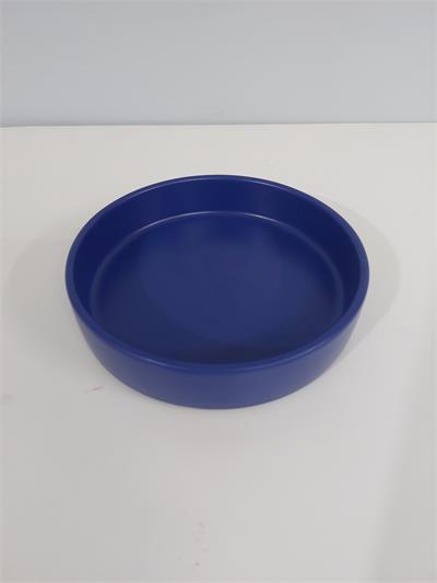 Bandeja Redonda Azul Royal 4Cm X 17Cm - BB Festas Aluguel 