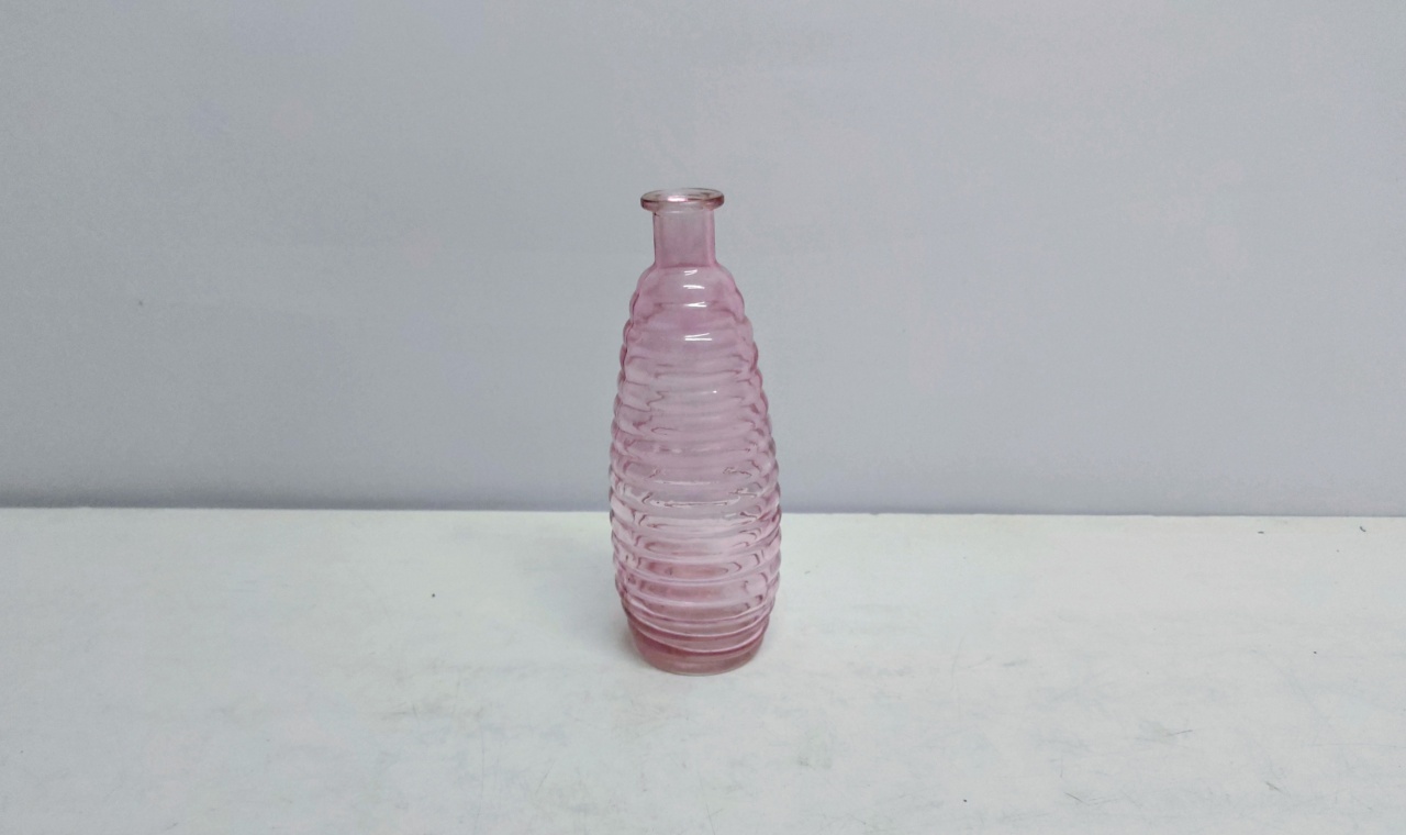 Vaso Ondulado Pink 23Cm Alt X 8Cm Diametro - BB Festas Aluguel 