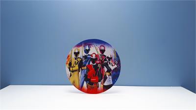 Painel Sublimado Redondo Power Rangers 60Cm - BB Festas Aluguel 