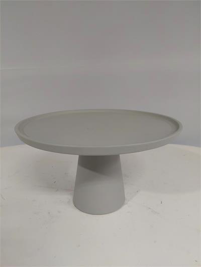 Porta Doce Fosco Cogumelo G Cinza 18Cm X 30Cm - BB Festas Aluguel 