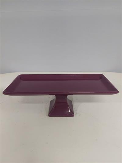 Porta Doce Retangular Reto Violeta Alt10Cm 13Cm X 30Cm - BB Festas Aluguel 