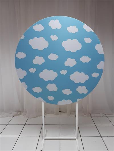 Painel Sublimado Redondo Céu 1,30Cm - BB Festas Aluguel 